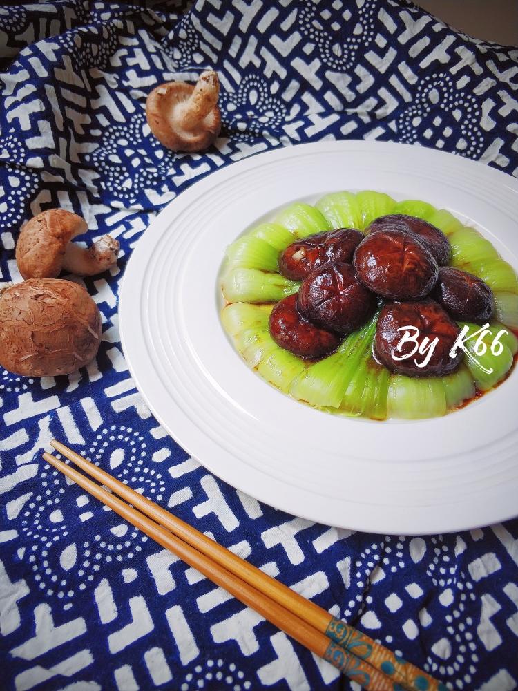 鲜菇扒时蔬-香菇青菜的做法 步骤8