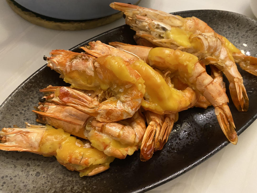 盐焗黑虎虾烤箱版