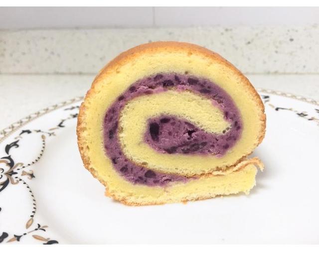 颜值爆表的酸奶紫薯卷的做法