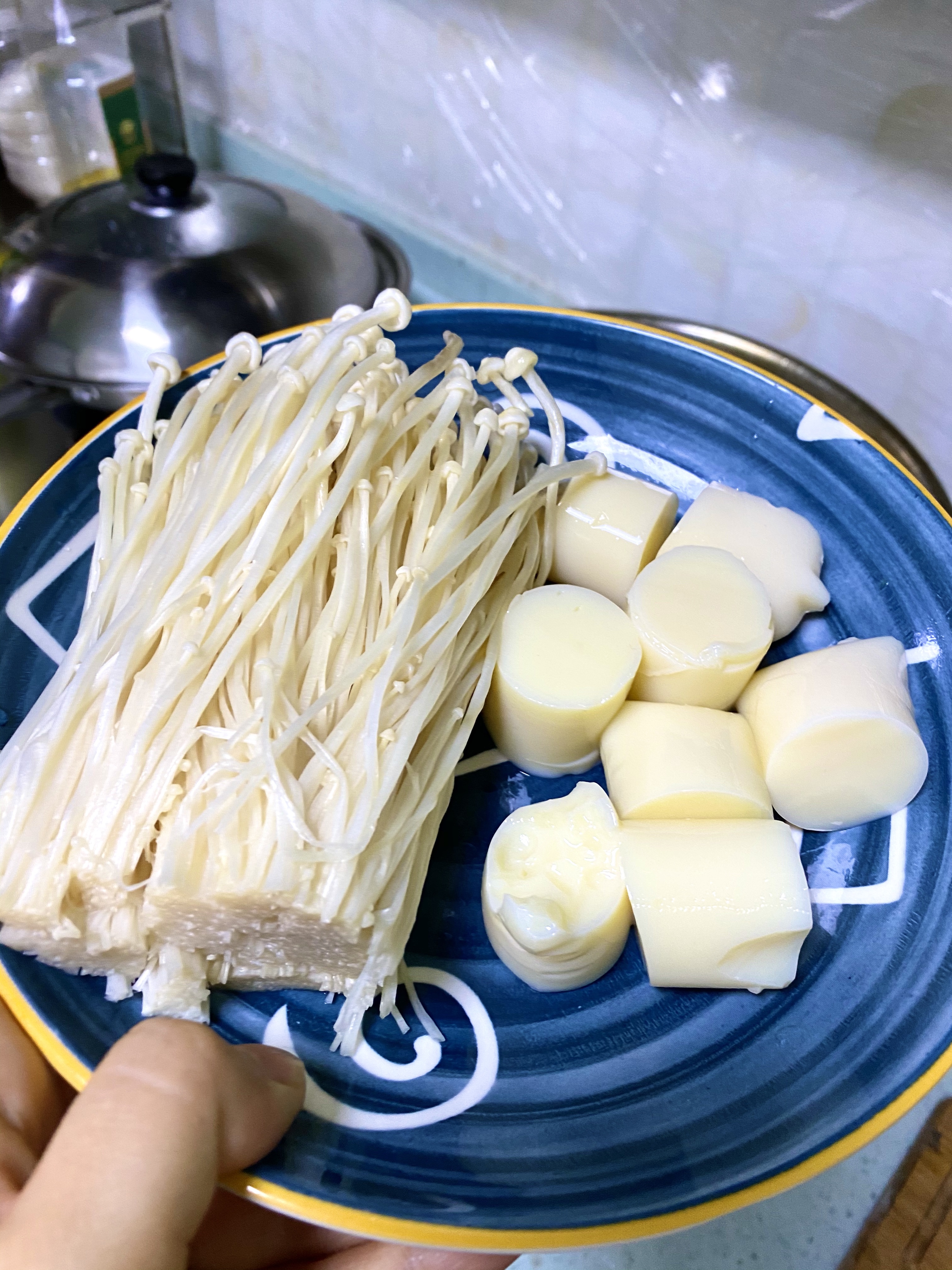 快手菜-金针菇炒豆腐（0失误，超入味）的做法 步骤1