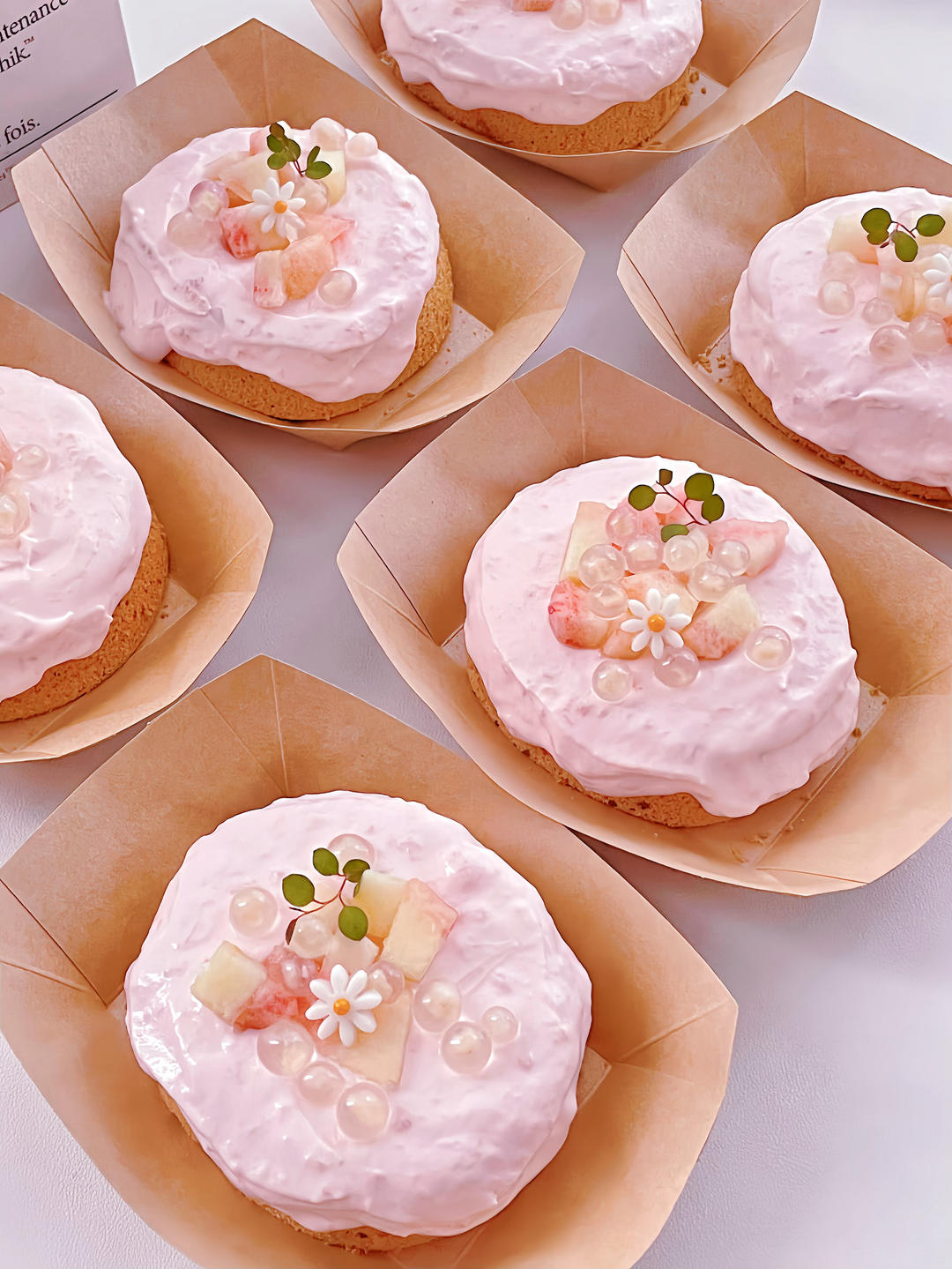 蜜桃乌龙蛋糕🍰夏日专属甜品🧁一口爆浆～