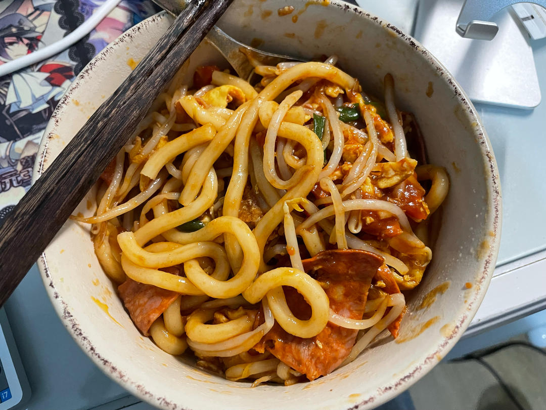炒乌冬面