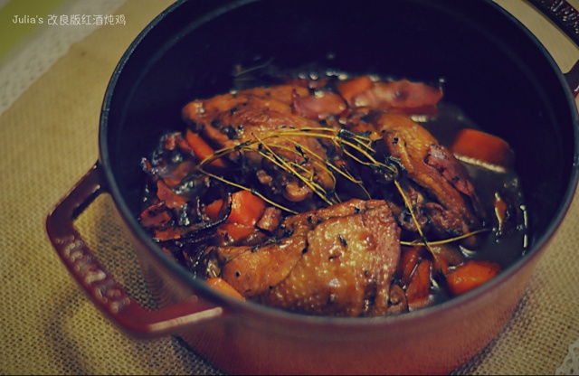 法国红酒烩鸡coq au vin