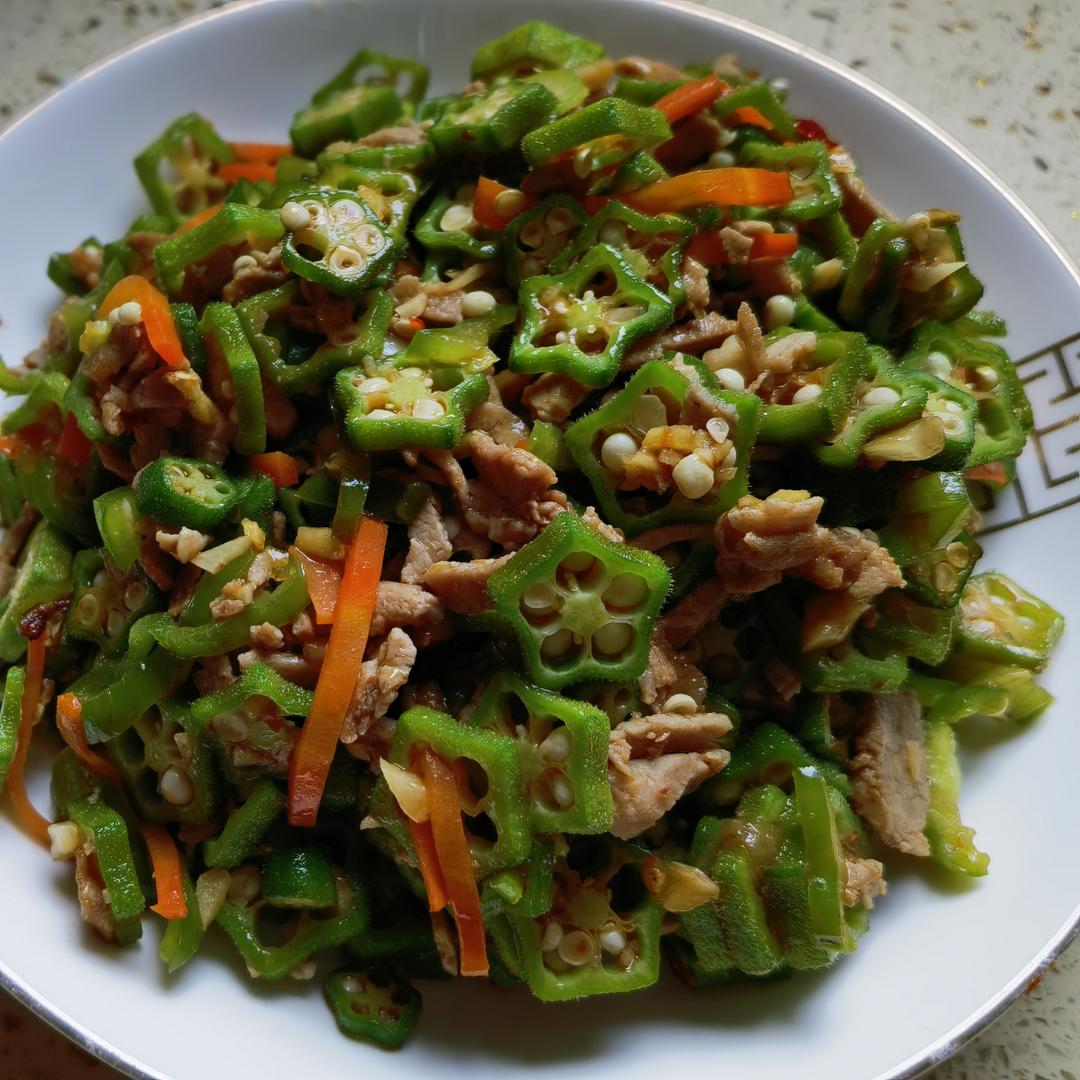 秋葵炒肉(超下饭！)