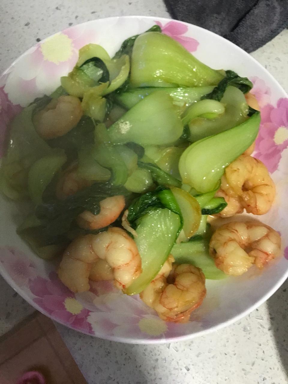 虾仁油菜