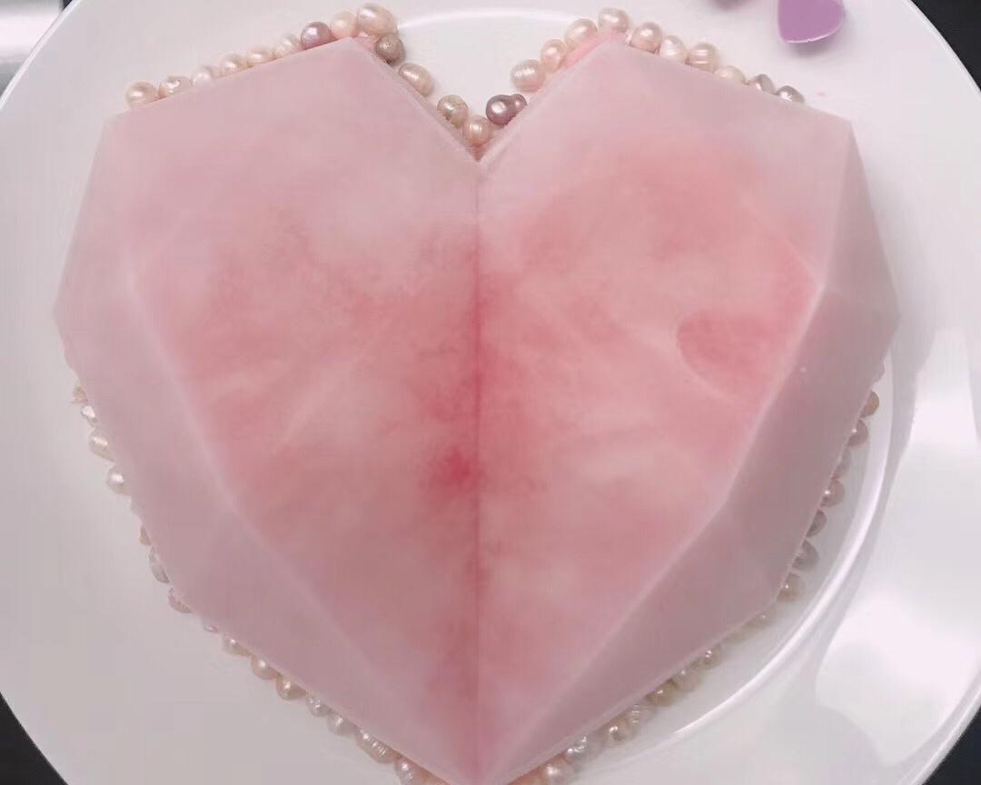 钻石心形草莓慕斯的做法