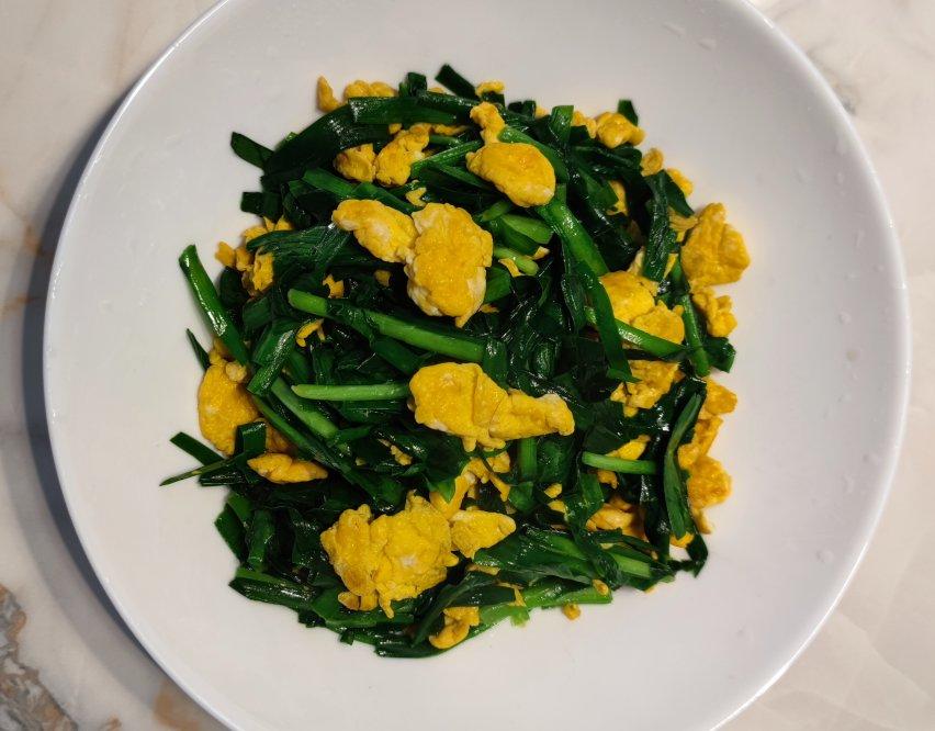 韭菜炒鸡蛋——三分钟快手下饭菜 掌握火候的秘诀