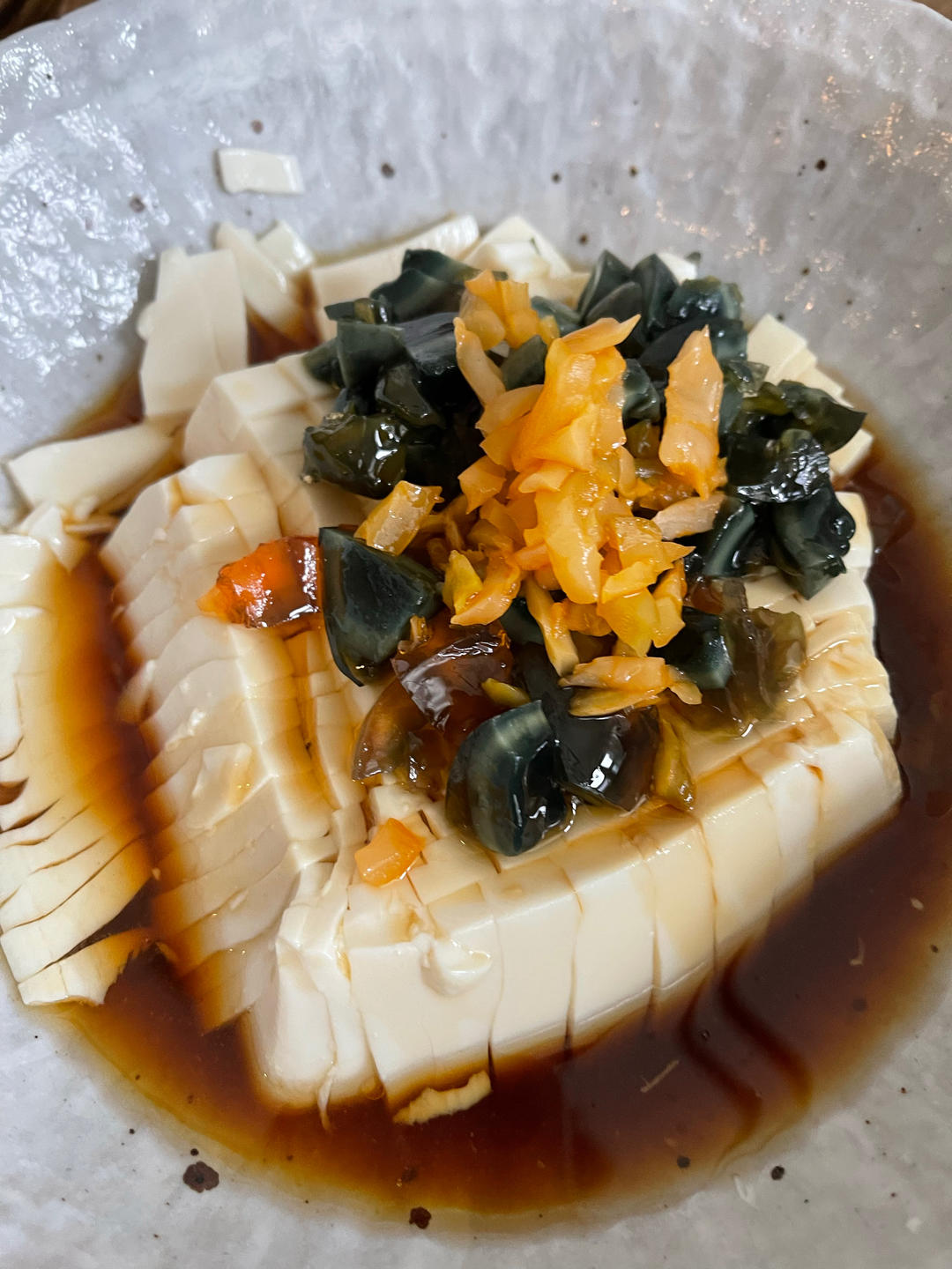 凉拌皮蛋豆腐