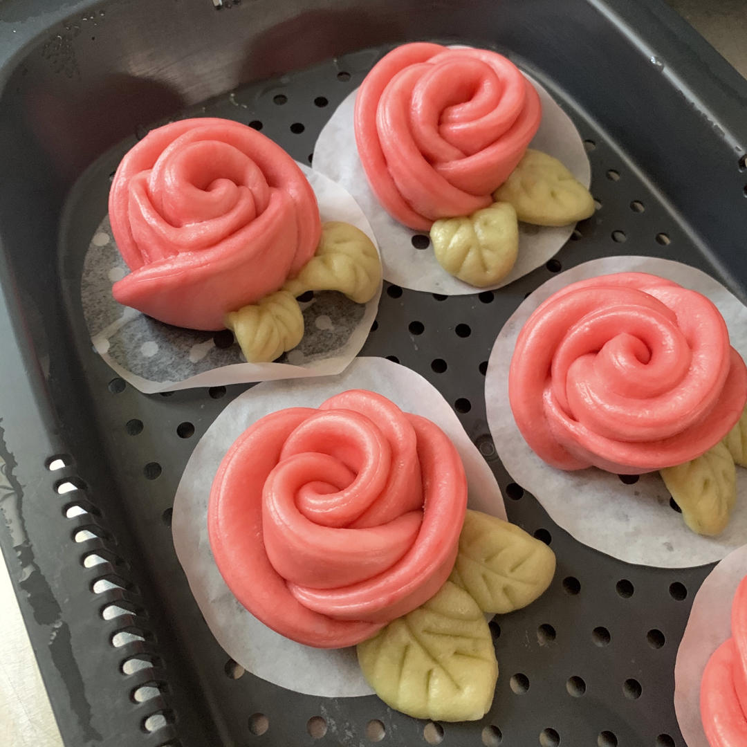 玫瑰花🌹康乃馨造型馒头
