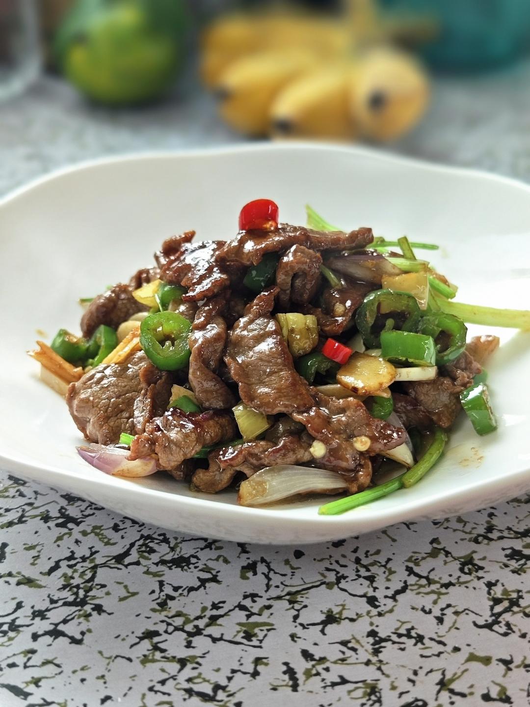 小炒黄牛肉的做法