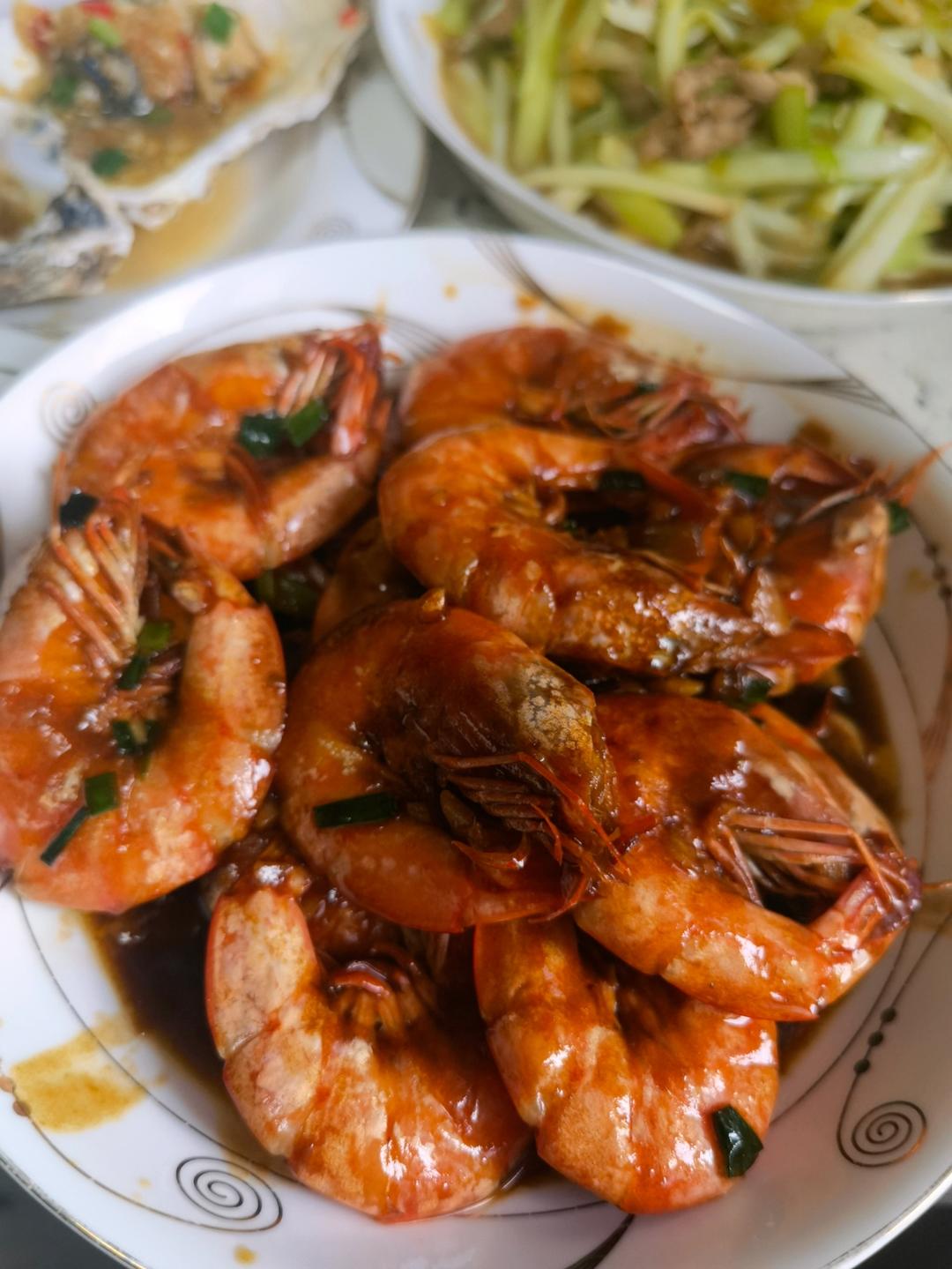 家庭版油焖大虾