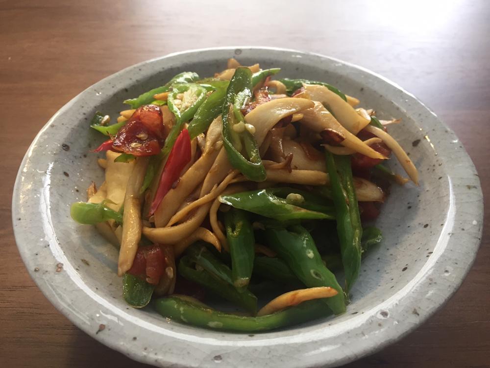 青椒杏鲍菇炒甜香肠