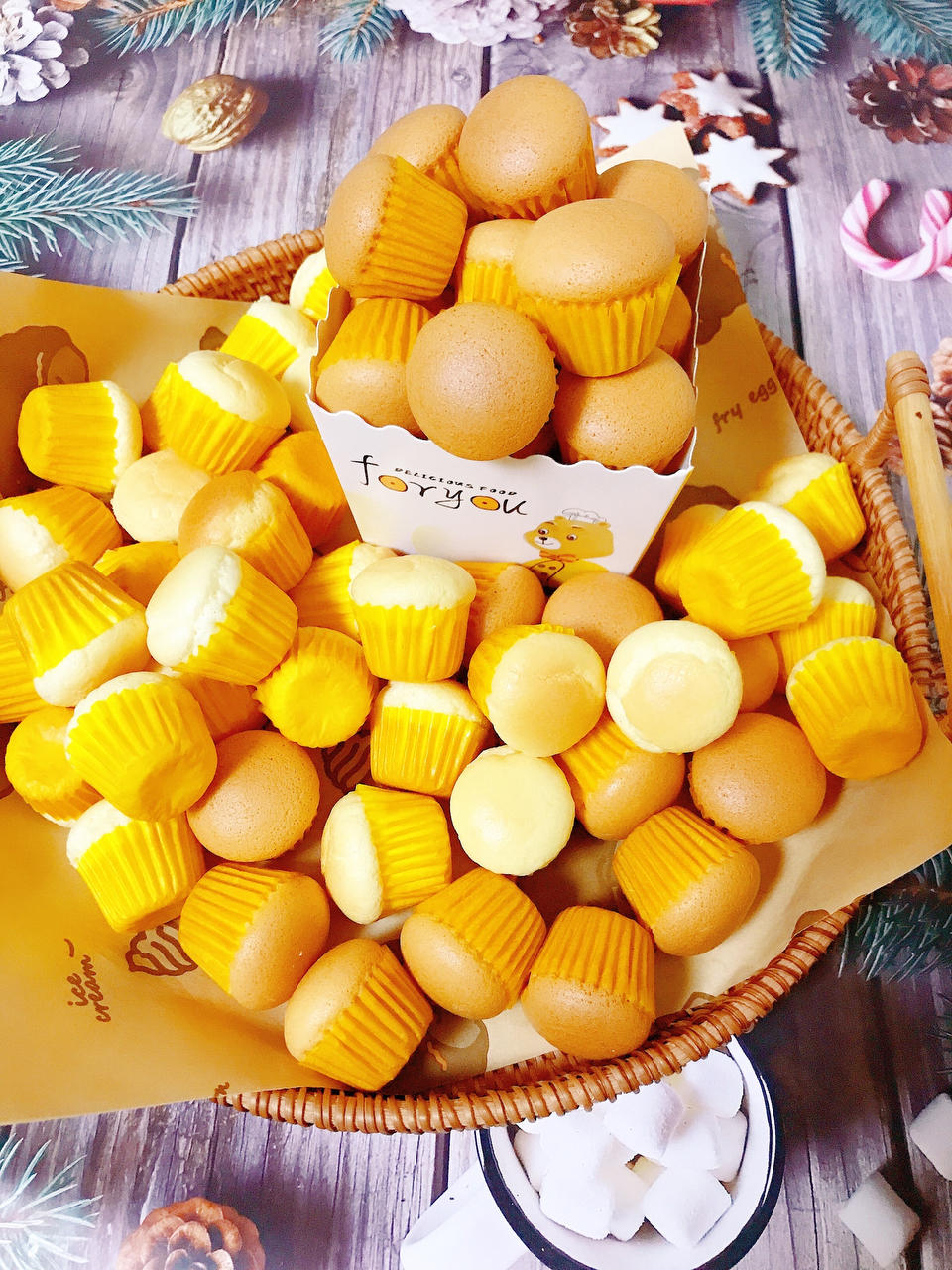 不开裂不回缩❗️细腻软绵❗️炼乳纸杯蛋糕