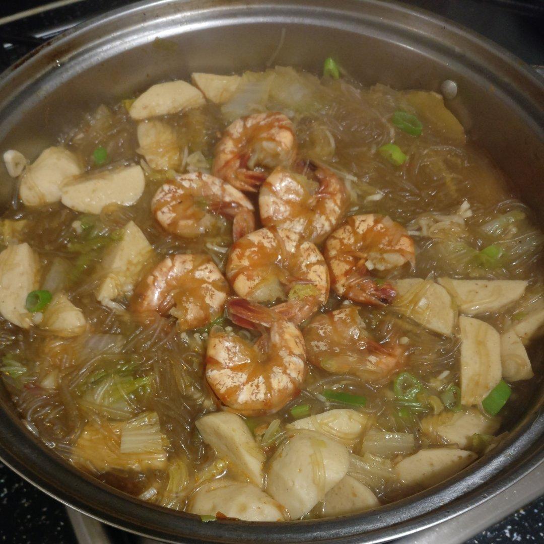 鲜虾粉丝煲