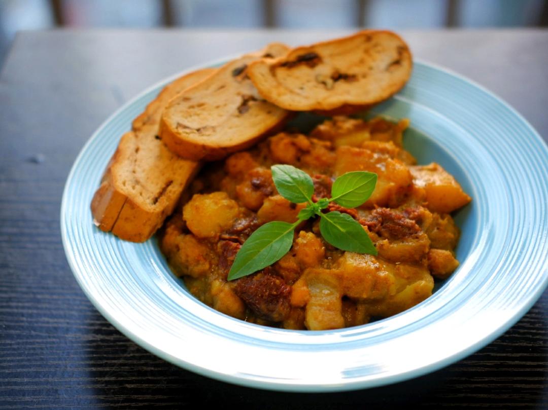 【减脂增肌】纯素: 鹰嘴豆咖喱