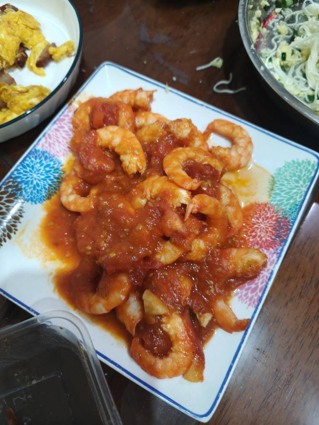 小朋友追着要吃的🍅番茄虾仁