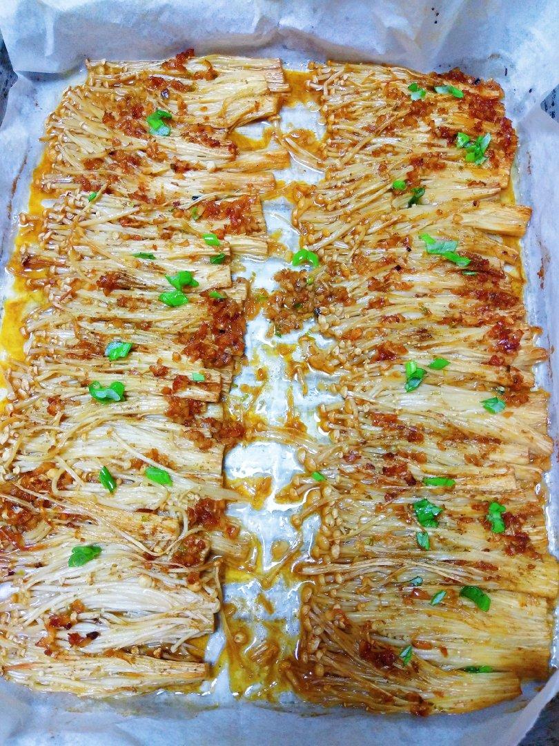 烤箱烤金针菇