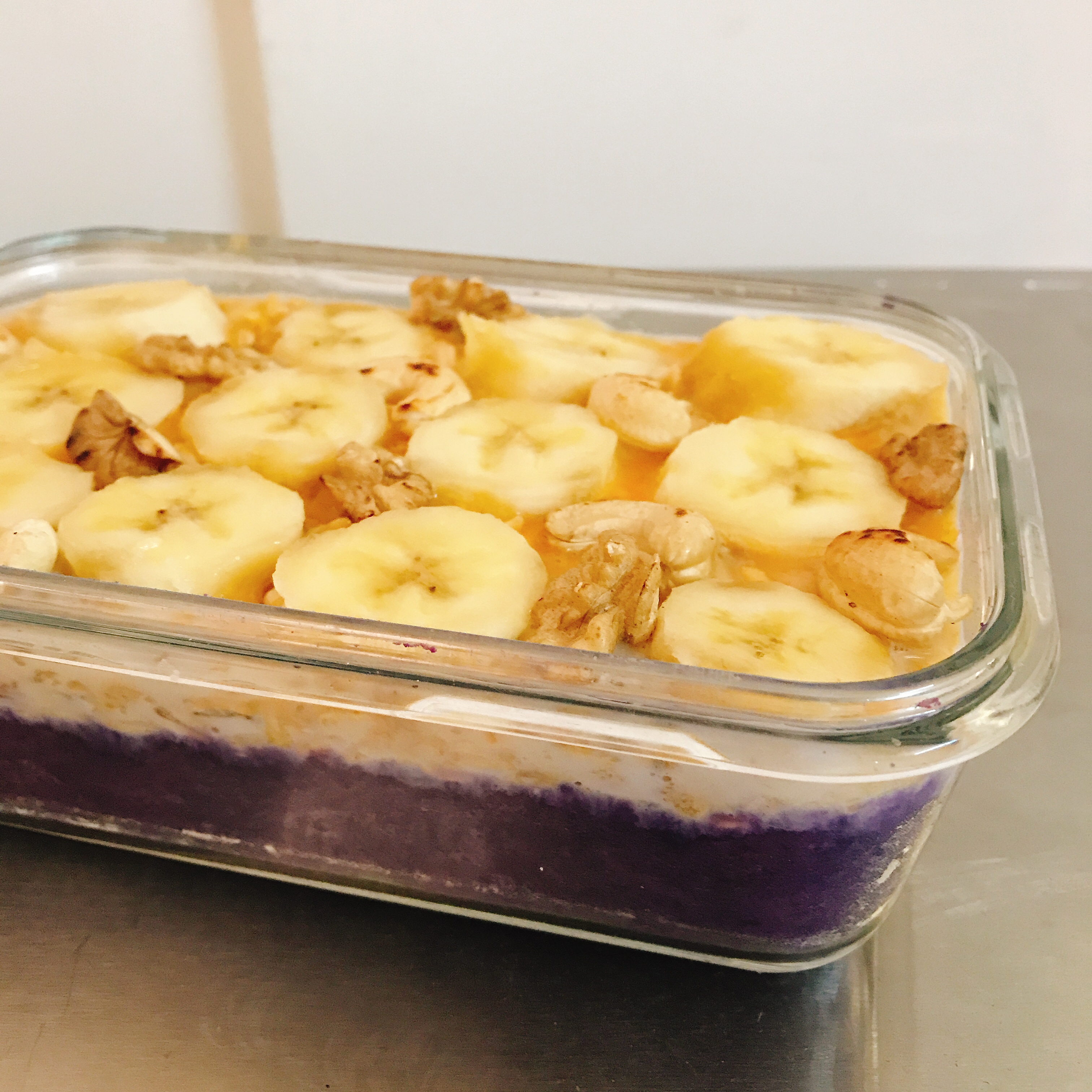 紫薯香蕉燕麦盒的做法 步骤4