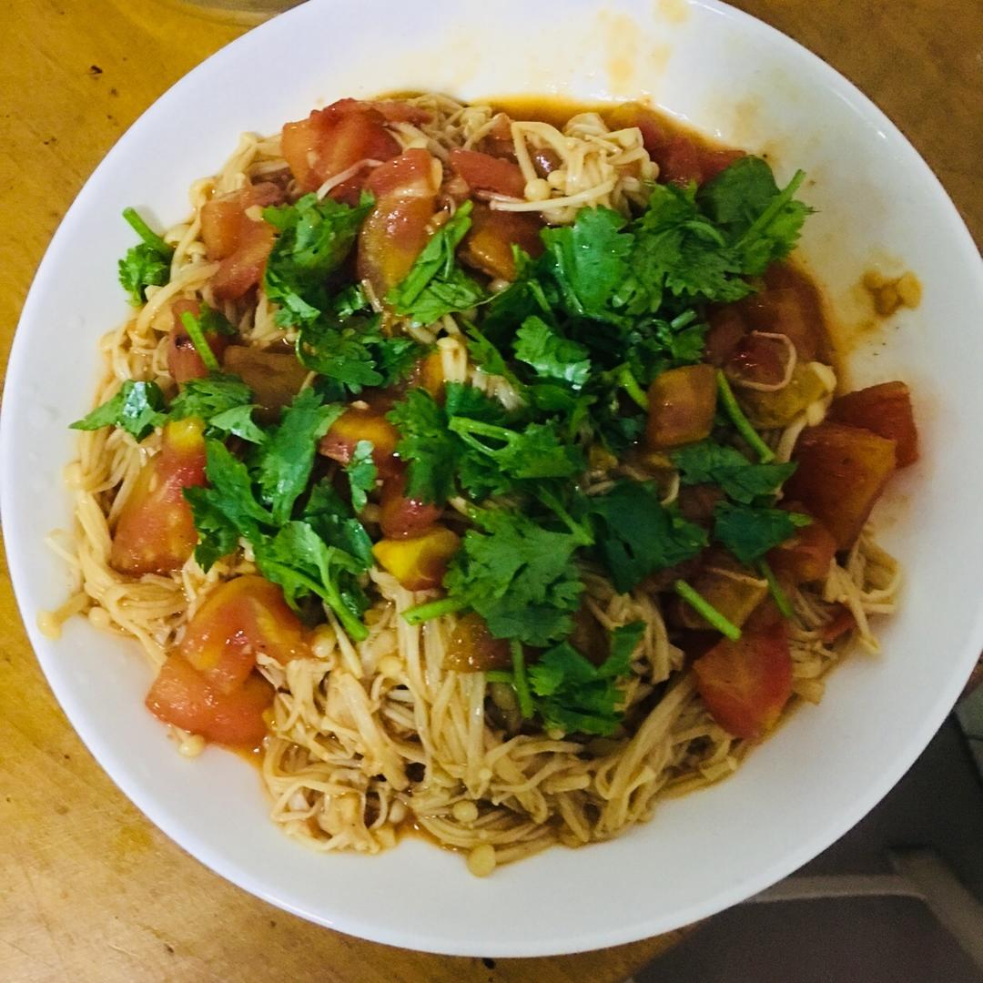 西红柿炒金针菇（绝配）