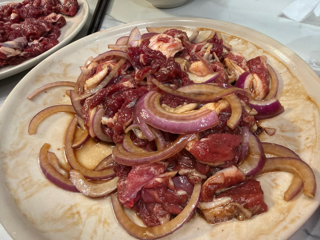 「正宗韩式烤肉」调味牛肉的腌制秘诀