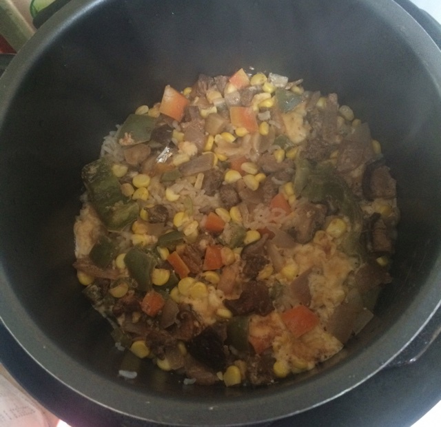 花菇牛肉焖饭