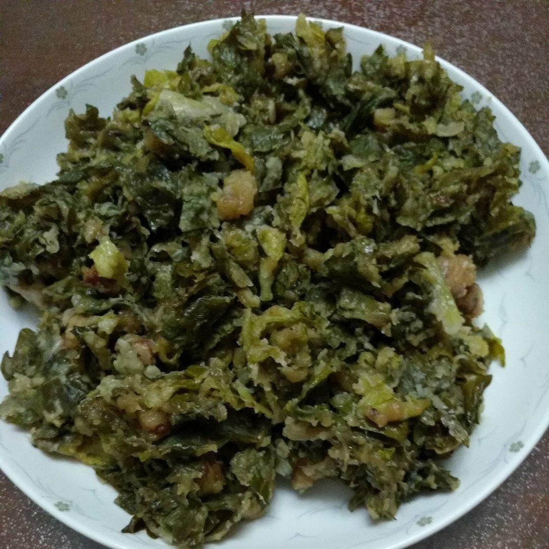 最好吃的芹菜叶子麦饭