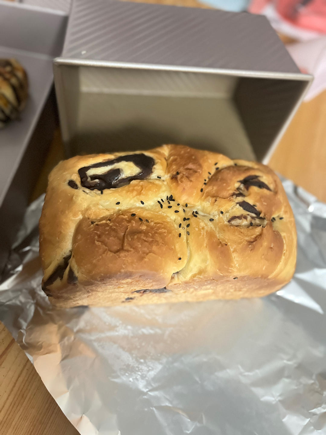 一次成功的豆沙吐司面包