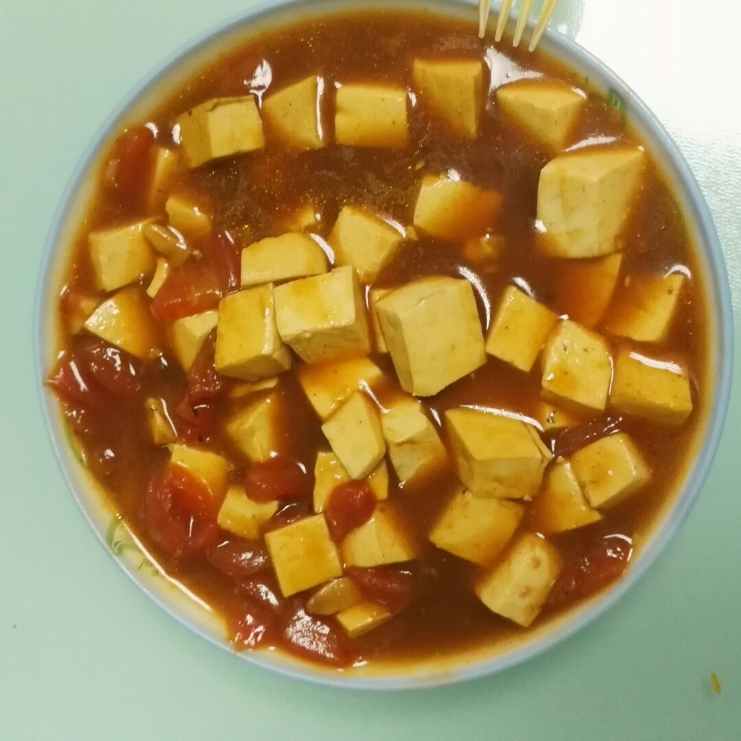 家有淘淘猫做的茄汁嫩豆腐