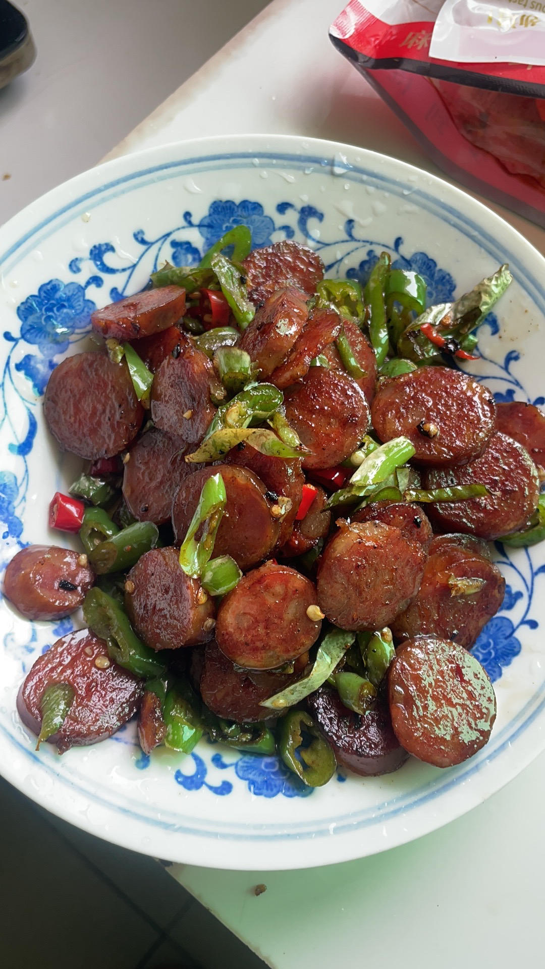 青椒炒香肠