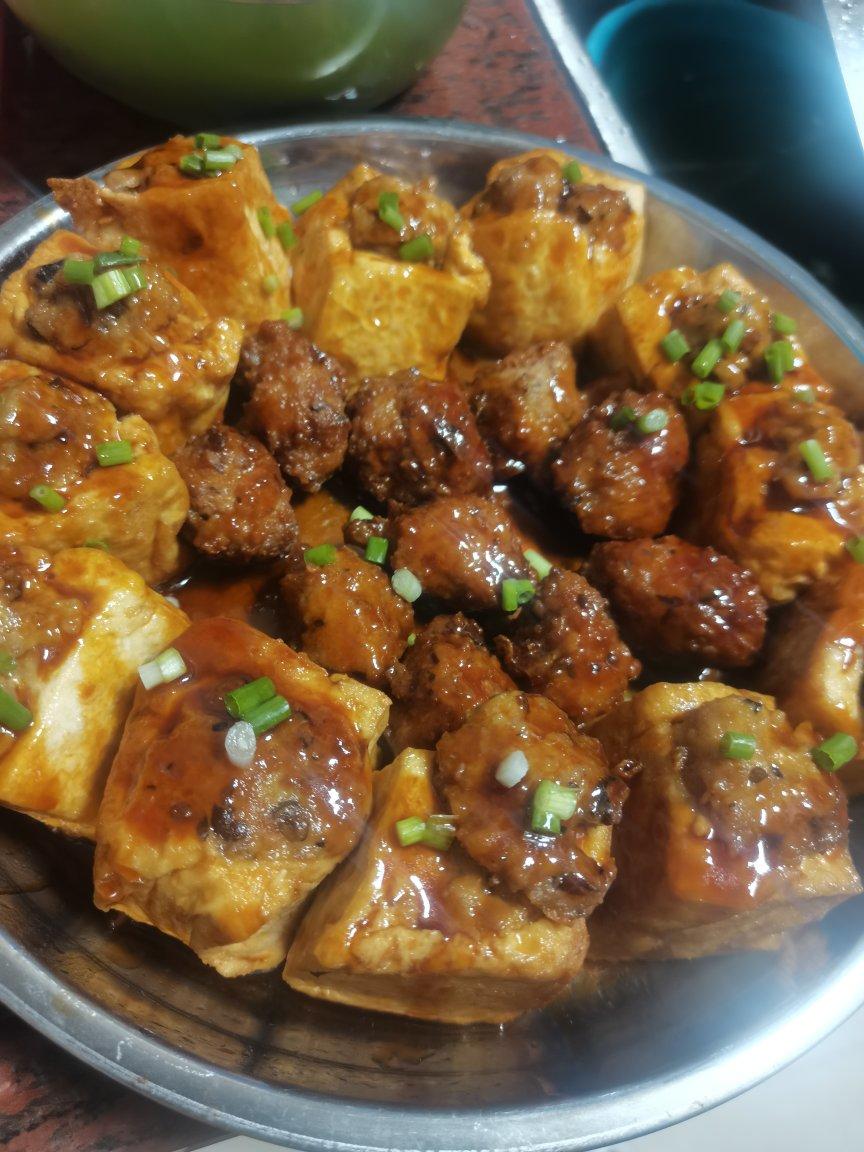 豆腐塞肉末