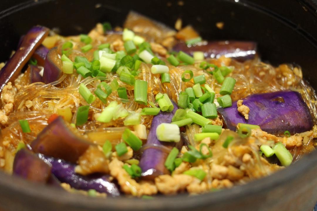 肉末茄子粉丝煲