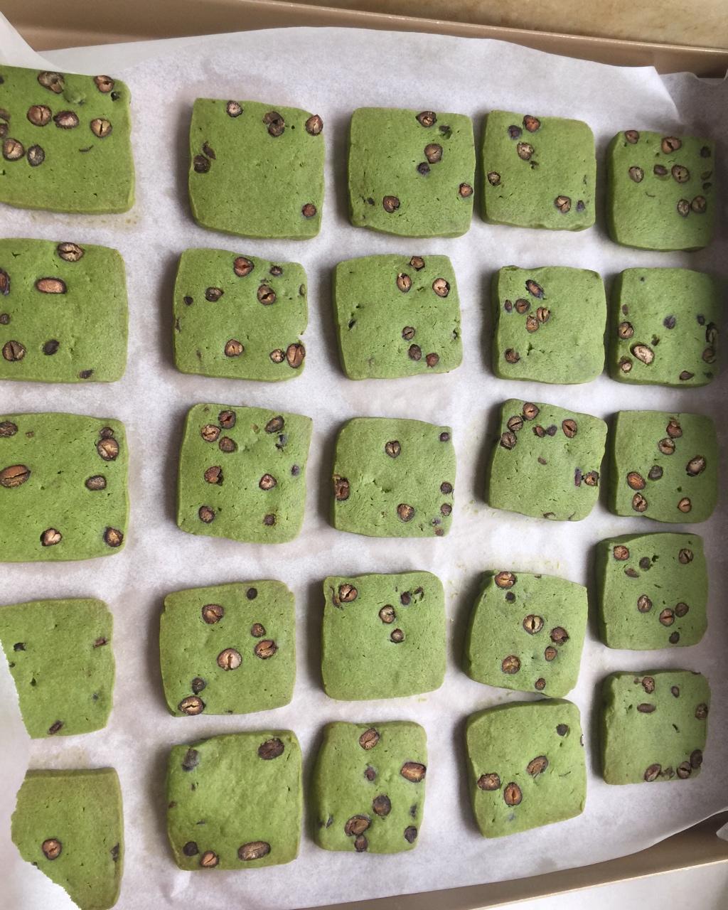 抹茶蜜豆曲奇