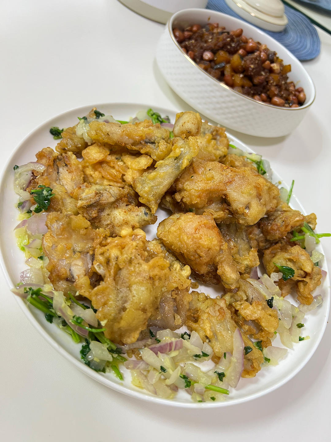【我是大力士！💪】椒盐牛蛙（从此外卖是路人～）