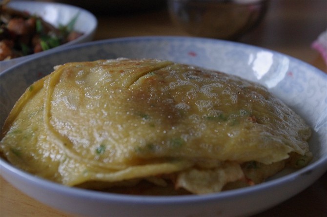 葱花鸡蛋饼