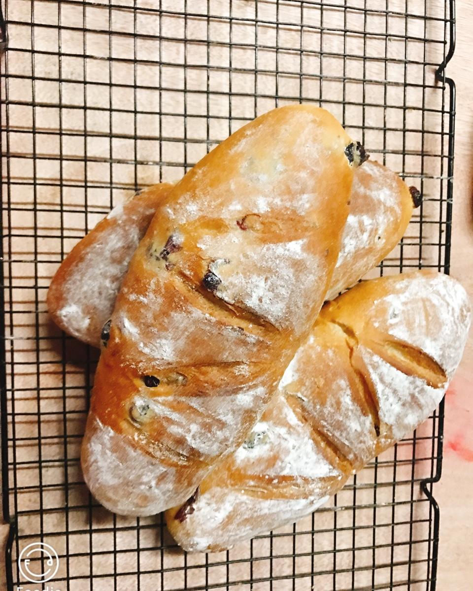 面包店里的常客——蔓越莓奶酪软欧