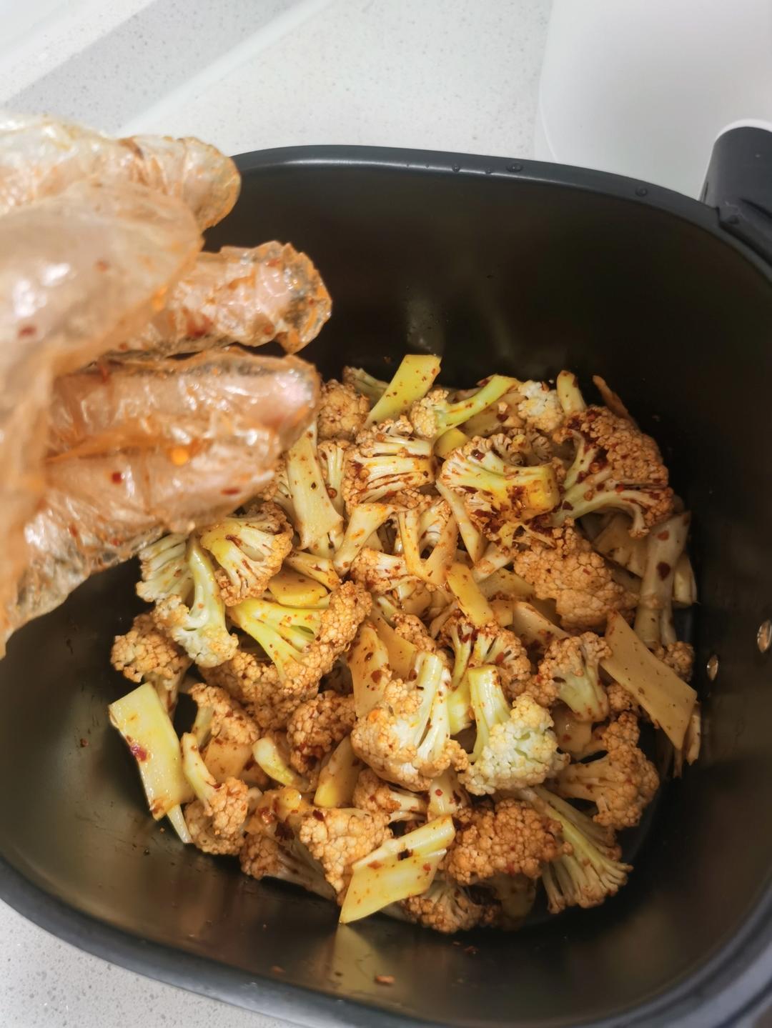 空气炸锅之五分钟搞定烤花菜！