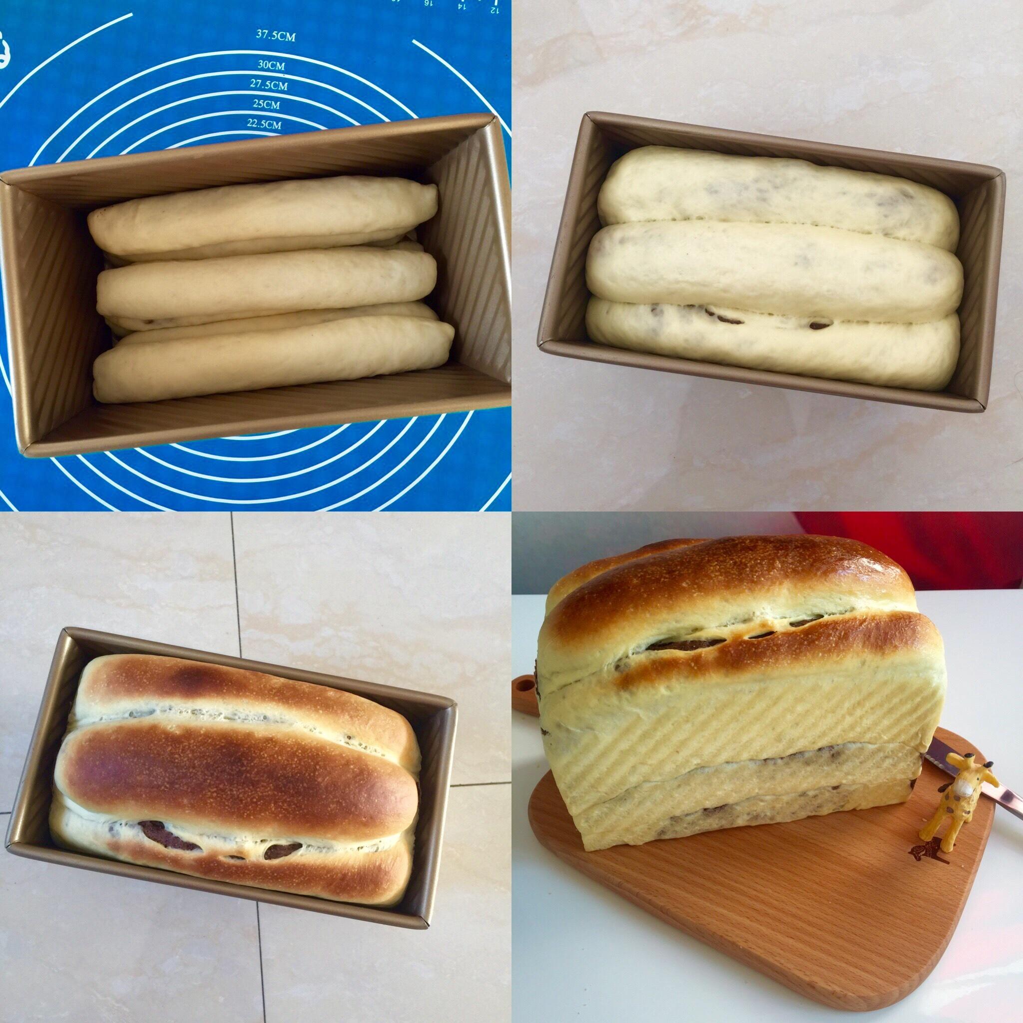 豹纹牛奶面包的做法 步骤4