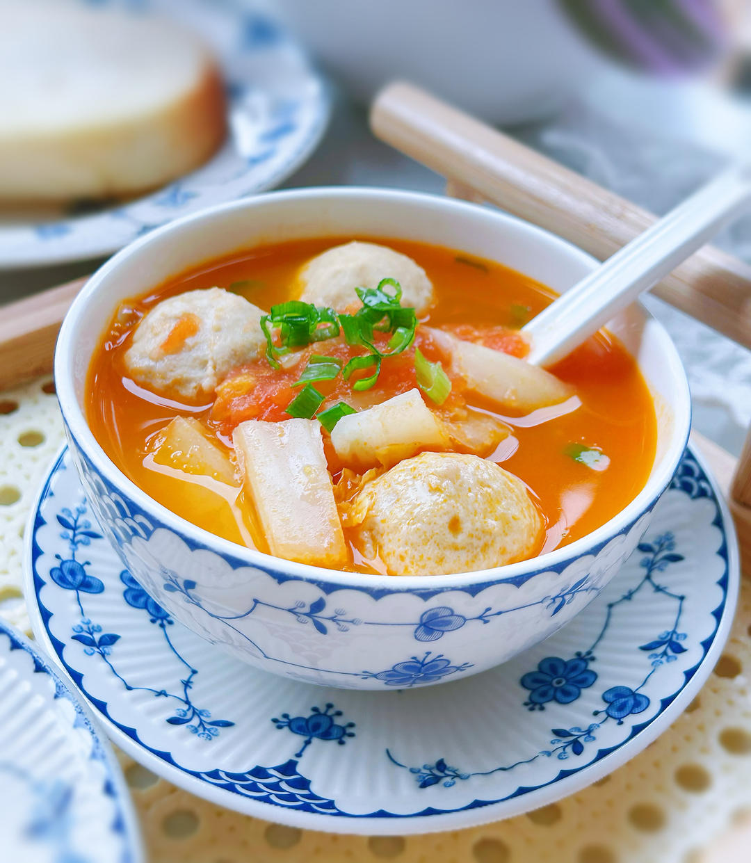 闪煮番茄🍅丸子汤