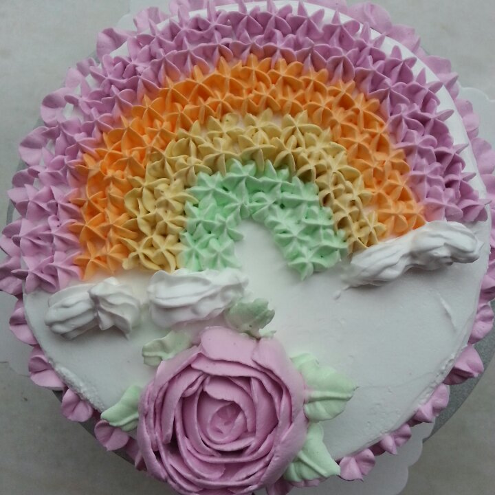 详细的裱花教程--彩虹蛋糕