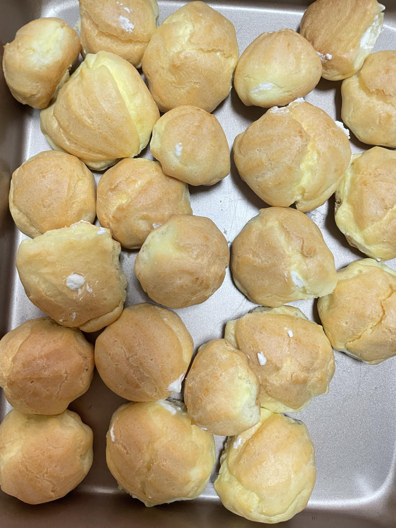 简单易成功的奶油小泡芙做法