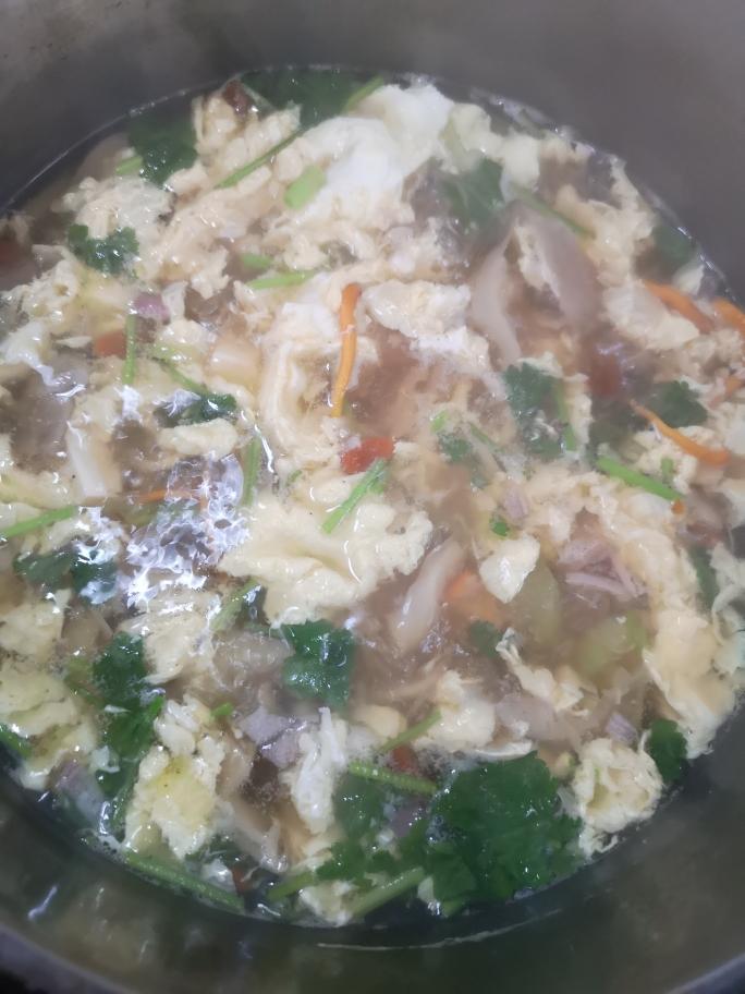 健身人的蘑菇鸡蛋汤