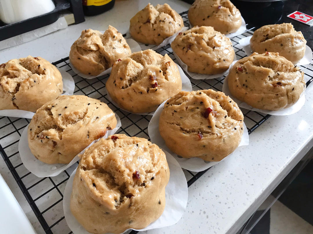 妥妥的红糖开花馒头