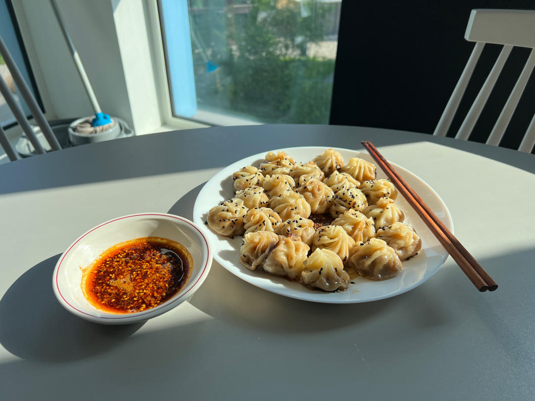 免揉面‼️脆底爆汁‼️懒人版拇指生煎包‼️