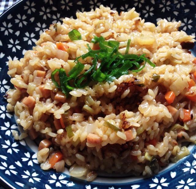 电饭锅豆角饭