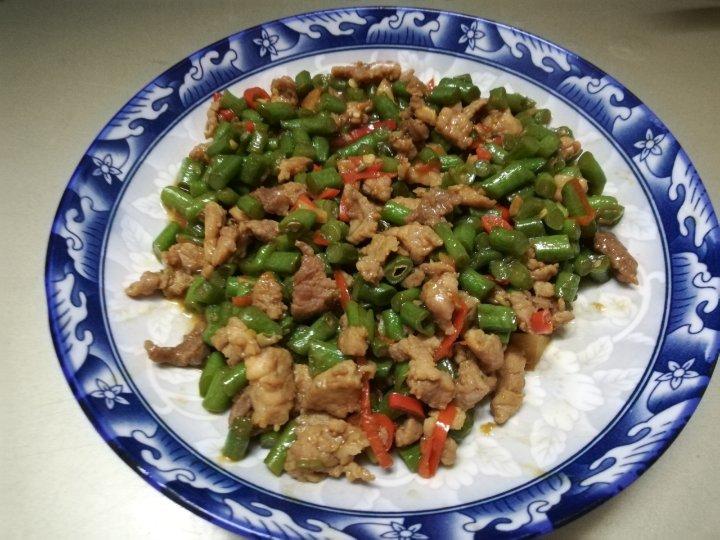肉沫豆角下饭菜