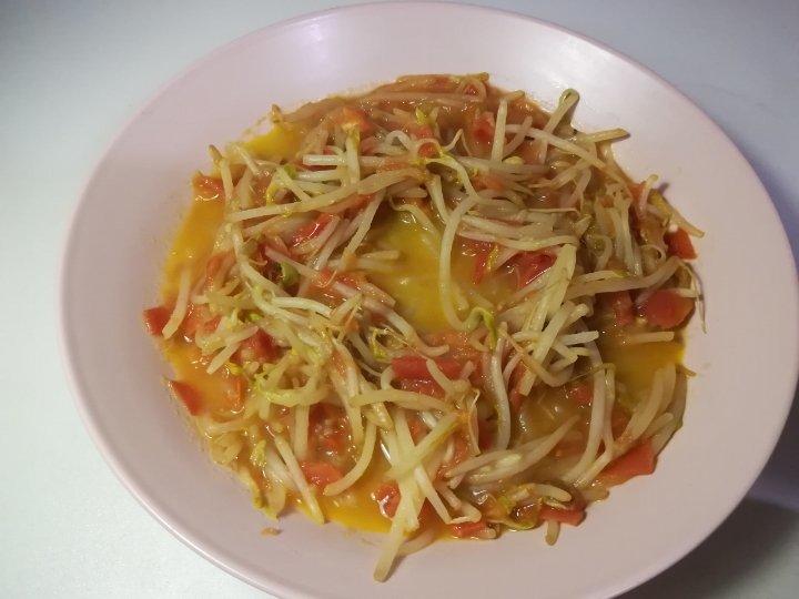 西红柿炒豆芽