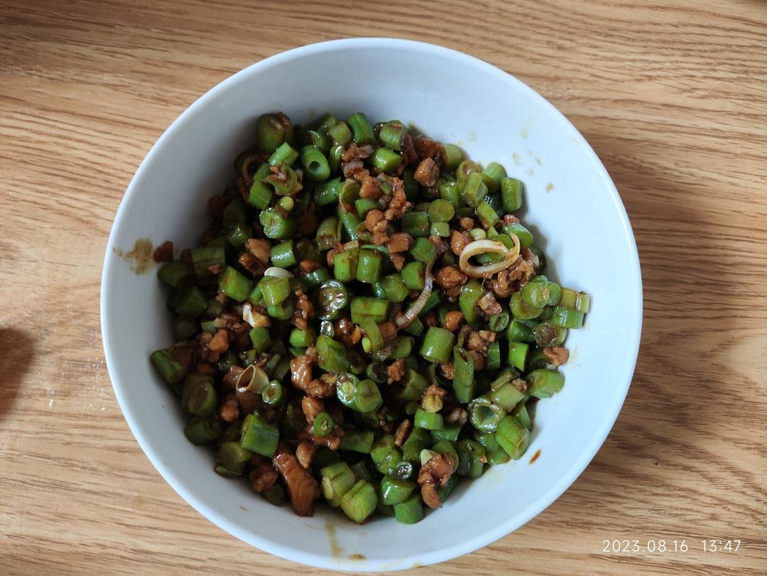 肉沫豆角下饭菜