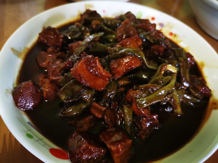 红烧肉炖豆角（绝对下饭）