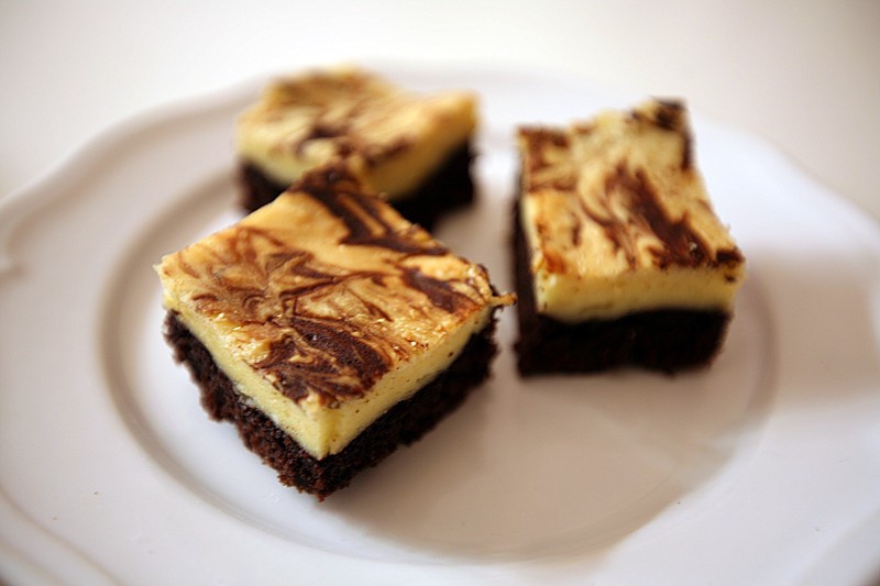 大理石乳酪布朗尼