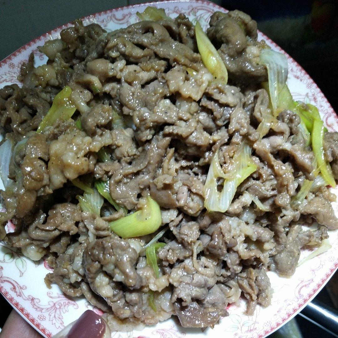 葱爆牛肉片